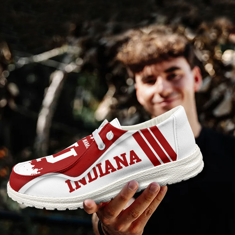 Indiana Hoosiers Lace Up Loafers Shoes 2026