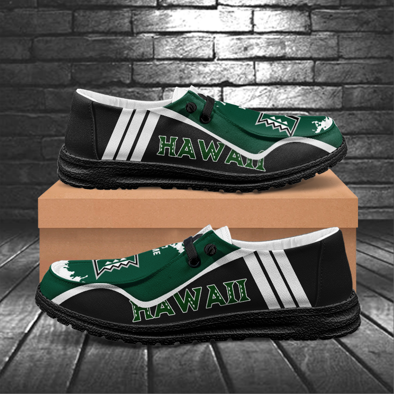 Hawaii Rainbow Warriors Lace Up Loafers Shoes 2026
