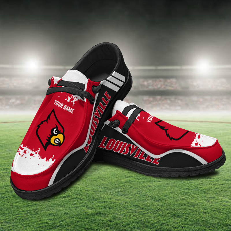 Louisville Cardinals Lace Up Loafers Shoes 2026