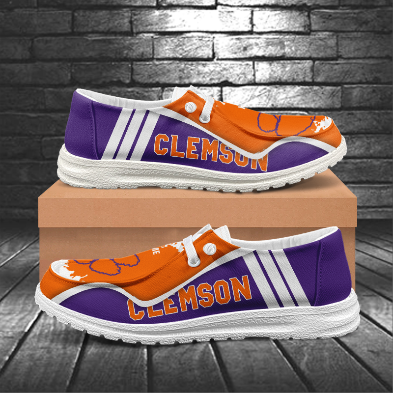 Clemson Tigers Lace Up Loafers Shoes 2026