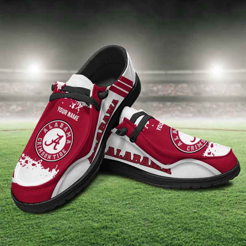 Alabama Crimson Tide Lace Up Loafers Shoes 2026
