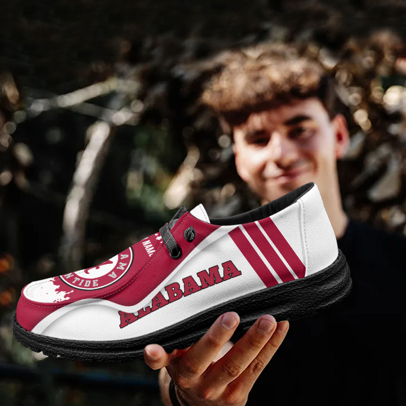 Alabama Crimson Tide Lace Up Loafers Shoes 2026
