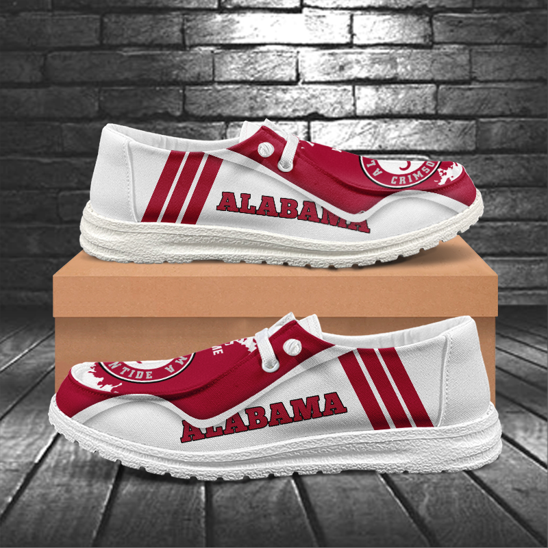 Alabama Crimson Tide Lace Up Loafers Shoes 2026