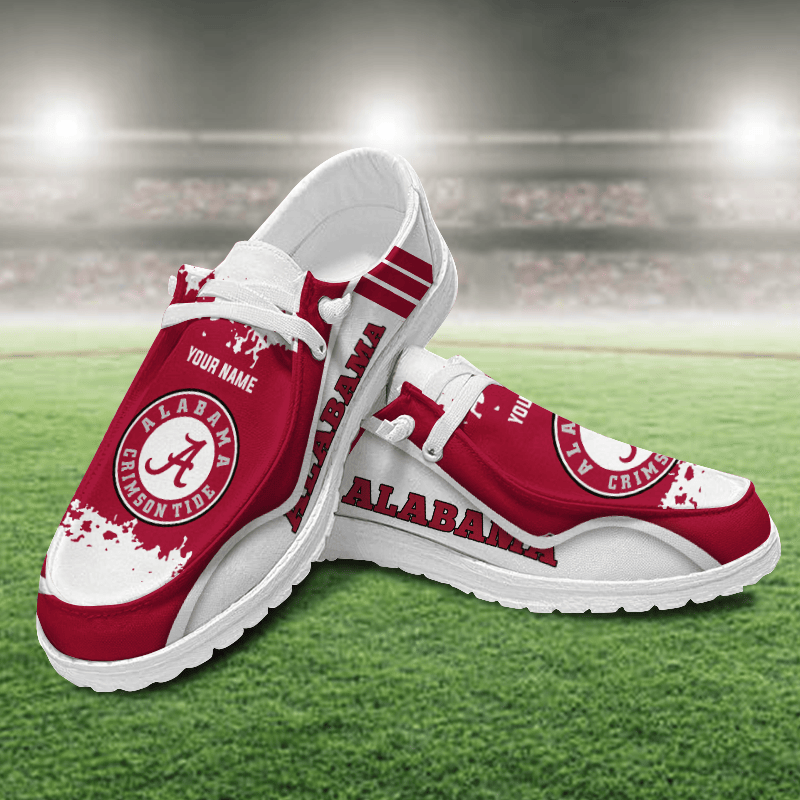 Alabama Crimson Tide Lace Up Loafers Shoes 2026