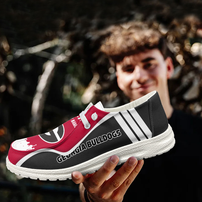 Georgia Bulldogs Lace Up Loafers Shoes 2026