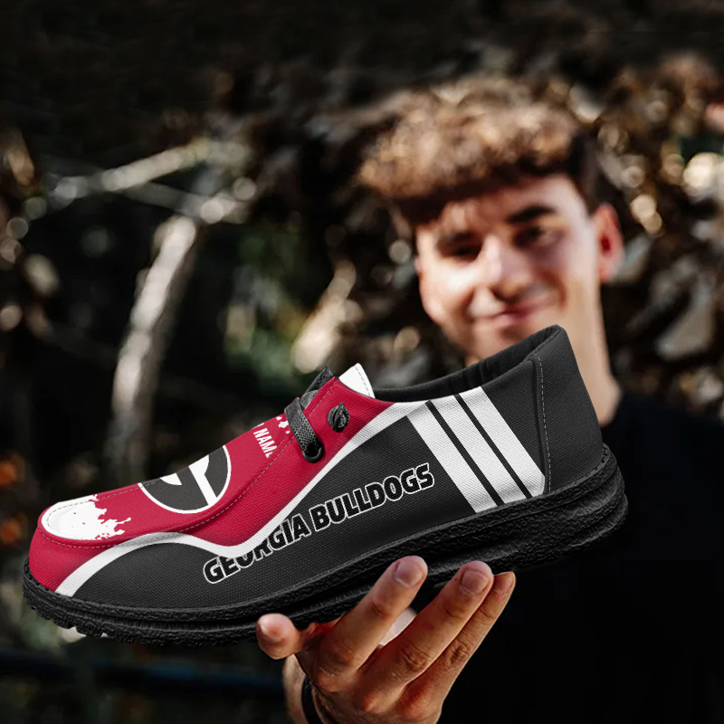 Georgia Bulldogs Lace Up Loafers Shoes 2026