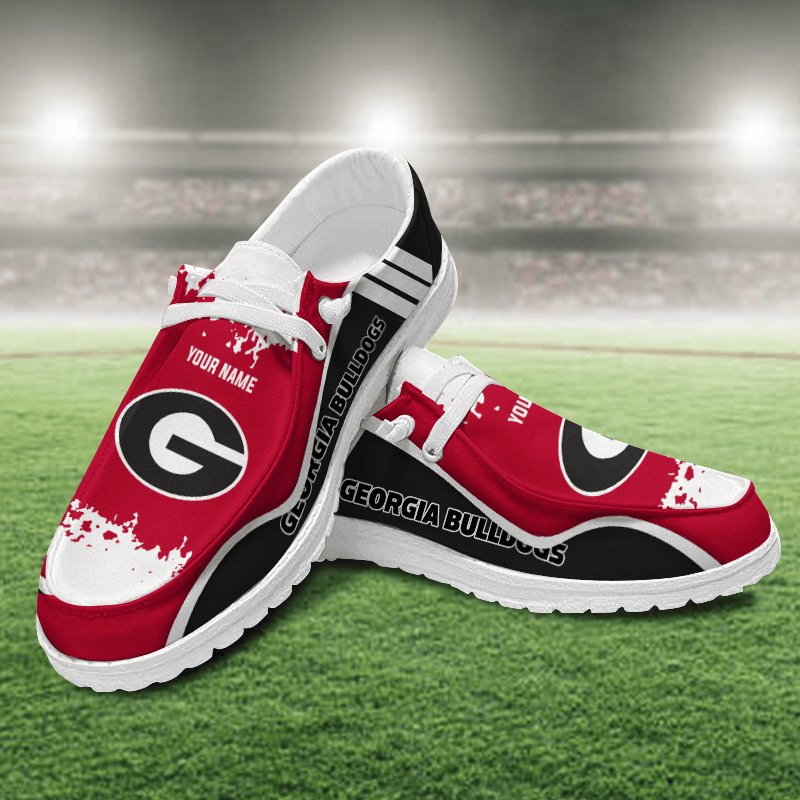 Georgia Bulldogs Lace Up Loafers Shoes 2026