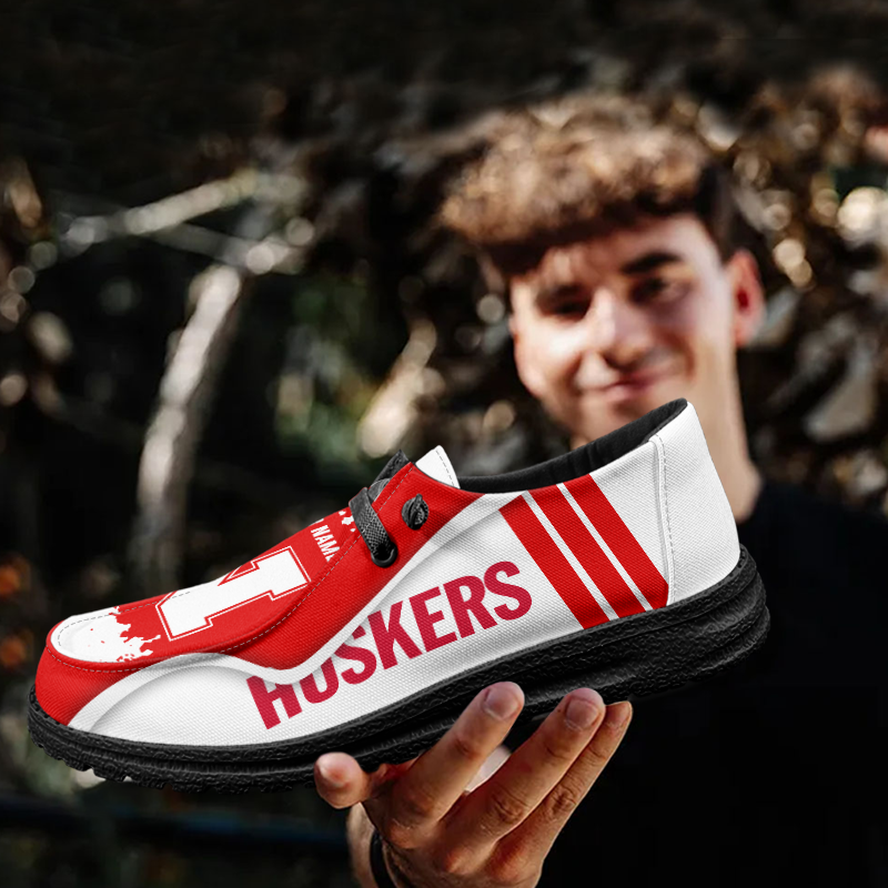 Nebraska Cornhuskers Lace Up Loafers Shoes 2026