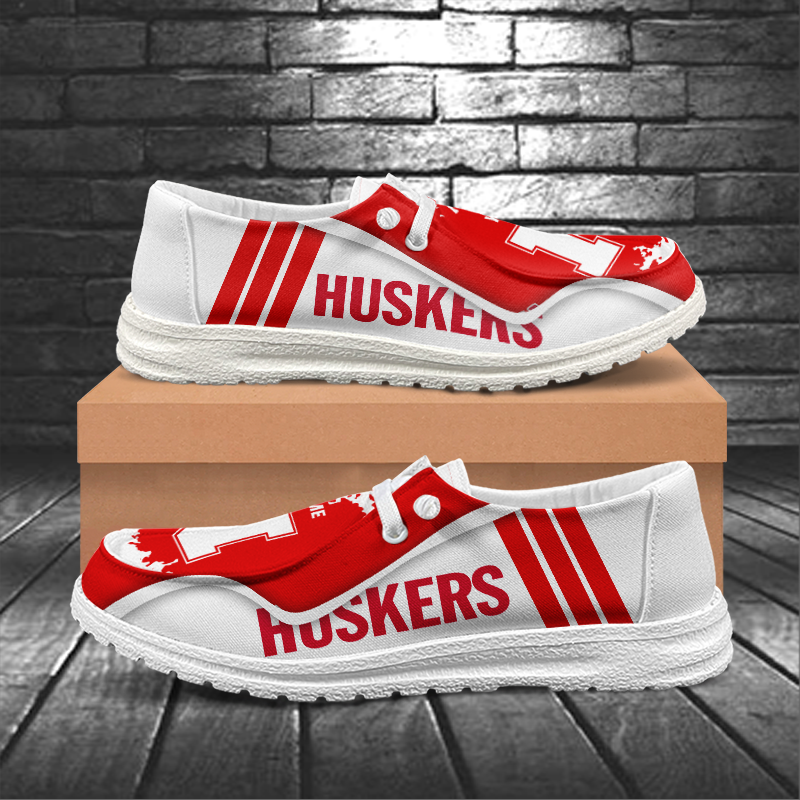 Nebraska Cornhuskers Lace Up Loafers Shoes 2026