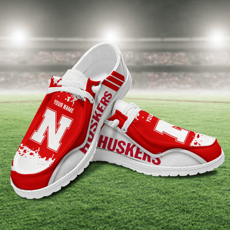 Nebraska Cornhuskers Lace Up Loafers Shoes 2026