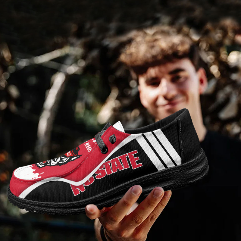 NC State Wolfpack Lace Up Loafers Shoes 2026