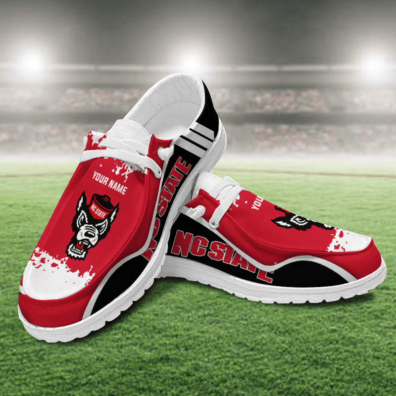 NC State Wolfpack Lace Up Loafers Shoes 2026