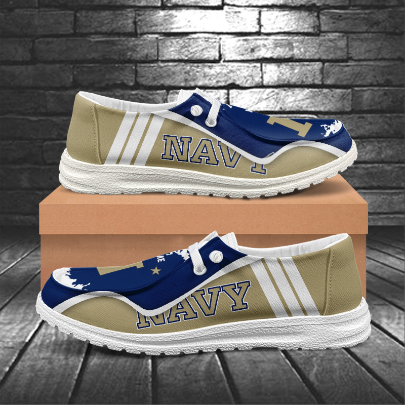 Navy Midshipmen Lace Up Loafers Shoes 2026