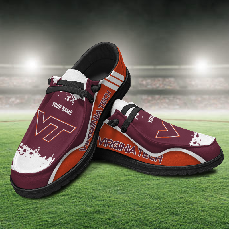 Virginia Tech Hokies Lace Up Loafers Shoes 2026