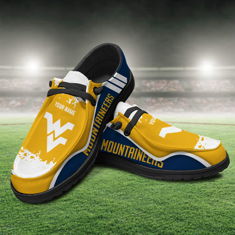 West Virginia Mountaineers Lace Up Loafers Shoes 2026