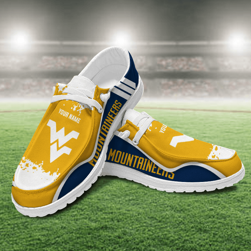 West Virginia Mountaineers Lace Up Loafers Shoes 2026