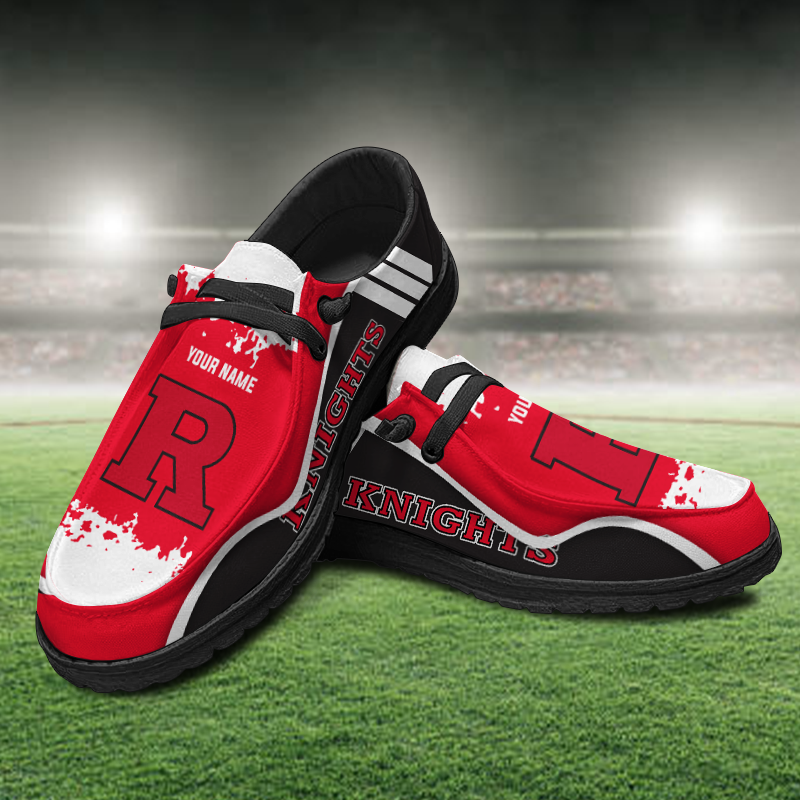 Rutgers Scarlet Knights Lace Up Loafers Shoes 2026