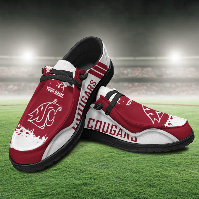 Washington State Cougars Lace Up Loafers Shoes 2026