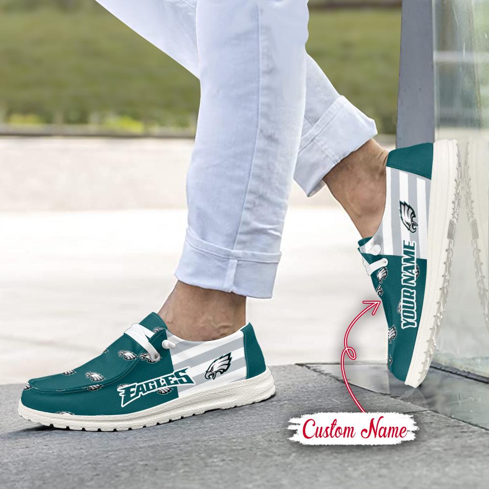 Healalio Philadelphia Eagles Lace Up Loafers 2026