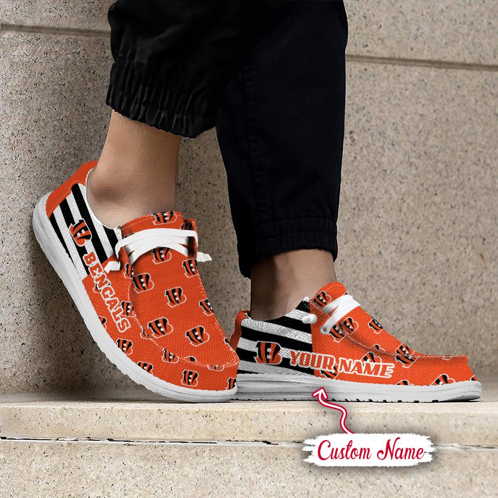Healalio Cincinnati Bengals Lace Up Loafers 2026