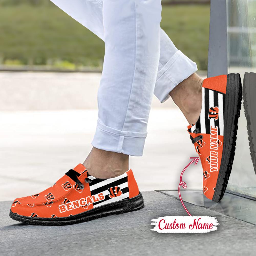Healalio Cincinnati Bengals Lace Up Loafers 2026