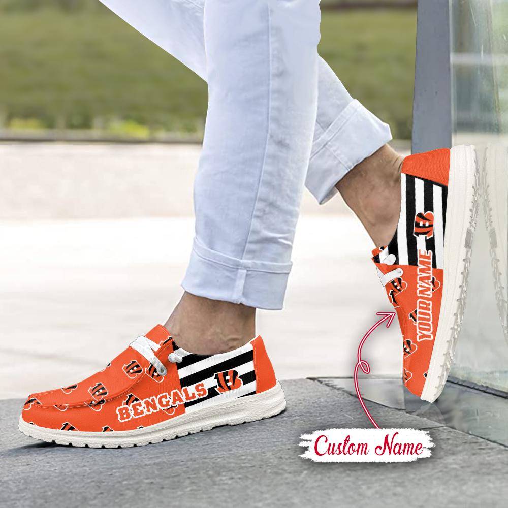 Healalio Cincinnati Bengals Lace Up Loafers 2026