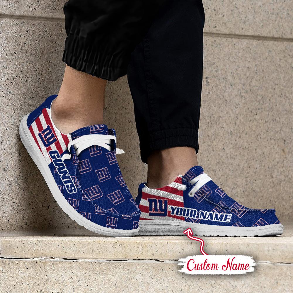 Healalio New York Giants Lace Up Loafers 2026