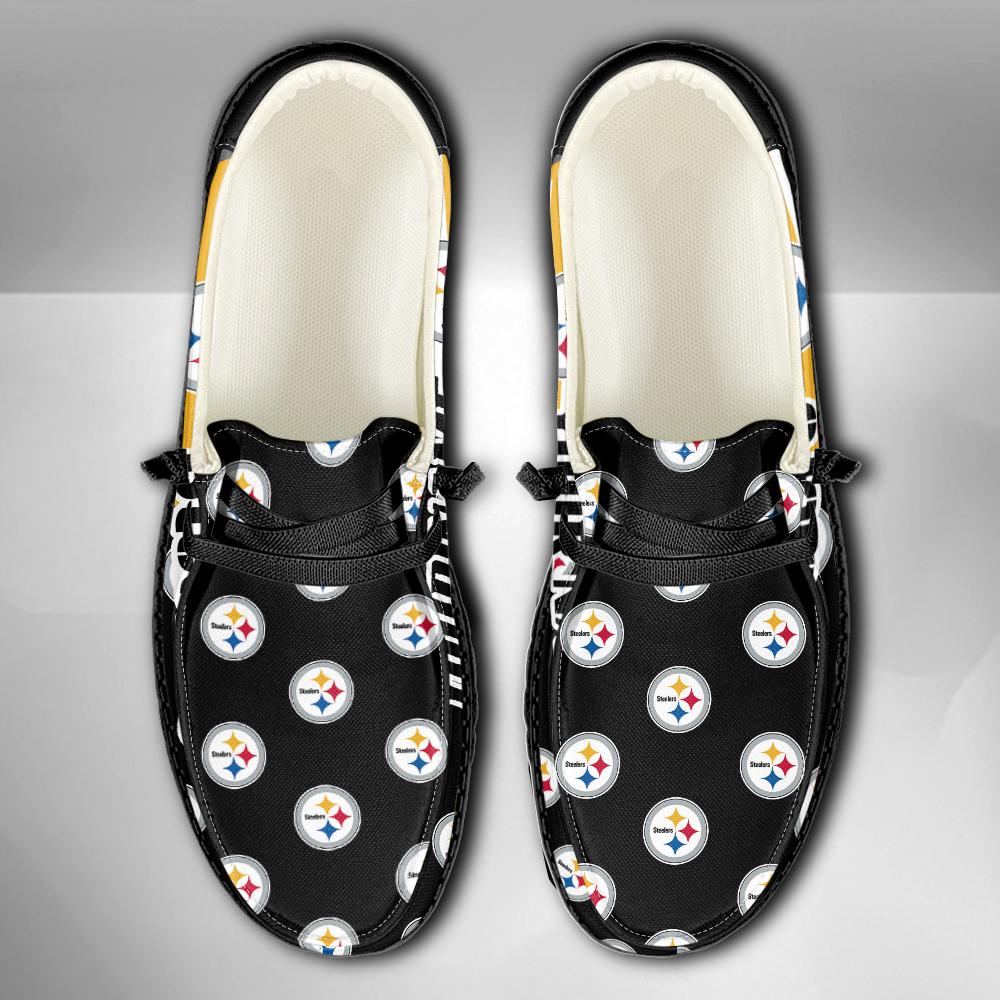 Healalio Pittsburgh Steelers Lace Up Loafers 2026