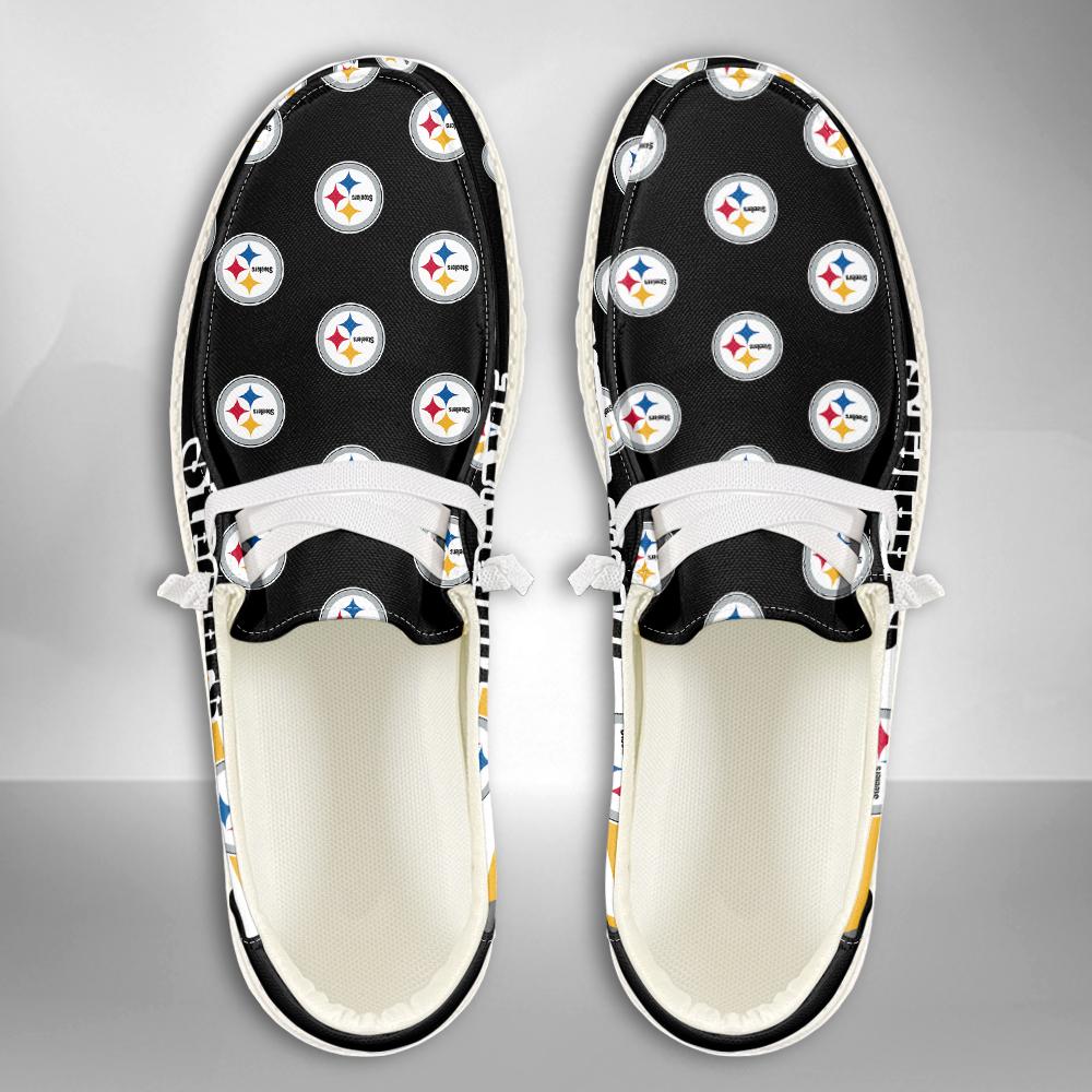 Healalio Pittsburgh Steelers Lace Up Loafers 2026