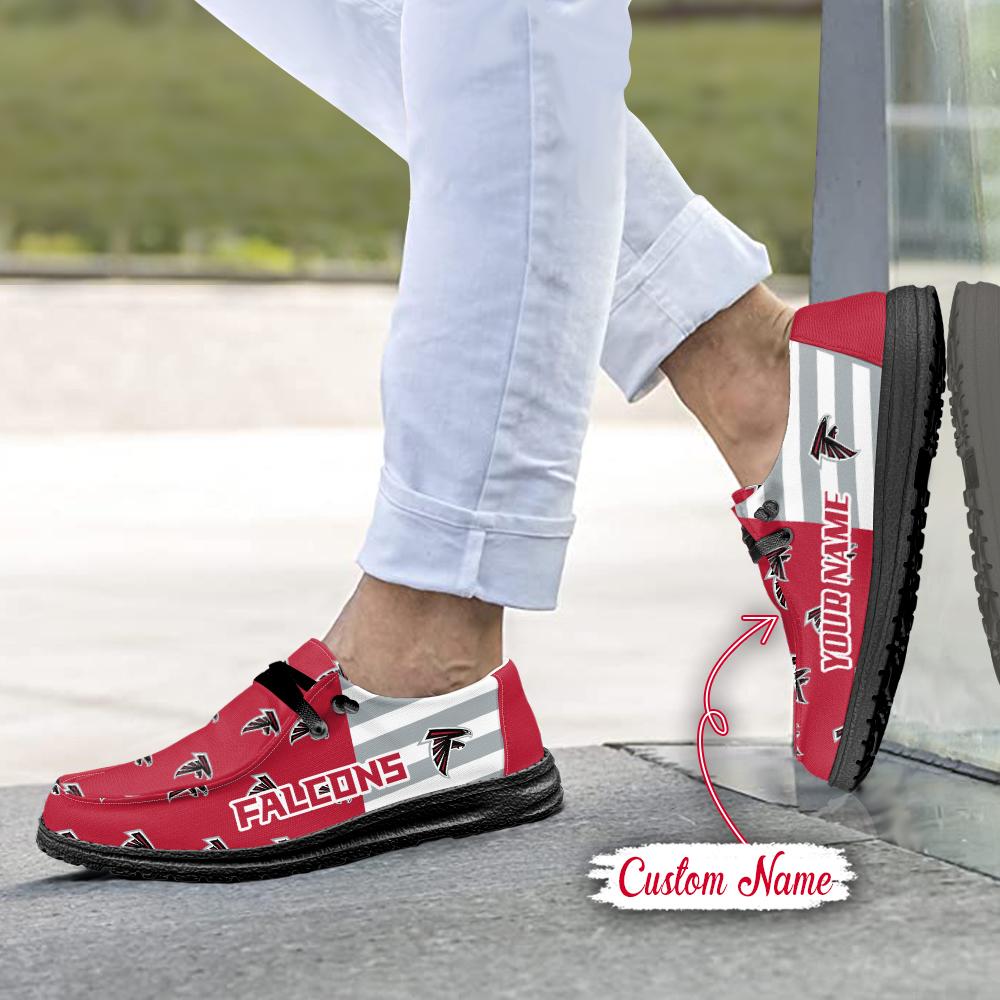 Healalio Atlanta Falcons Lace Up Loafers 2026