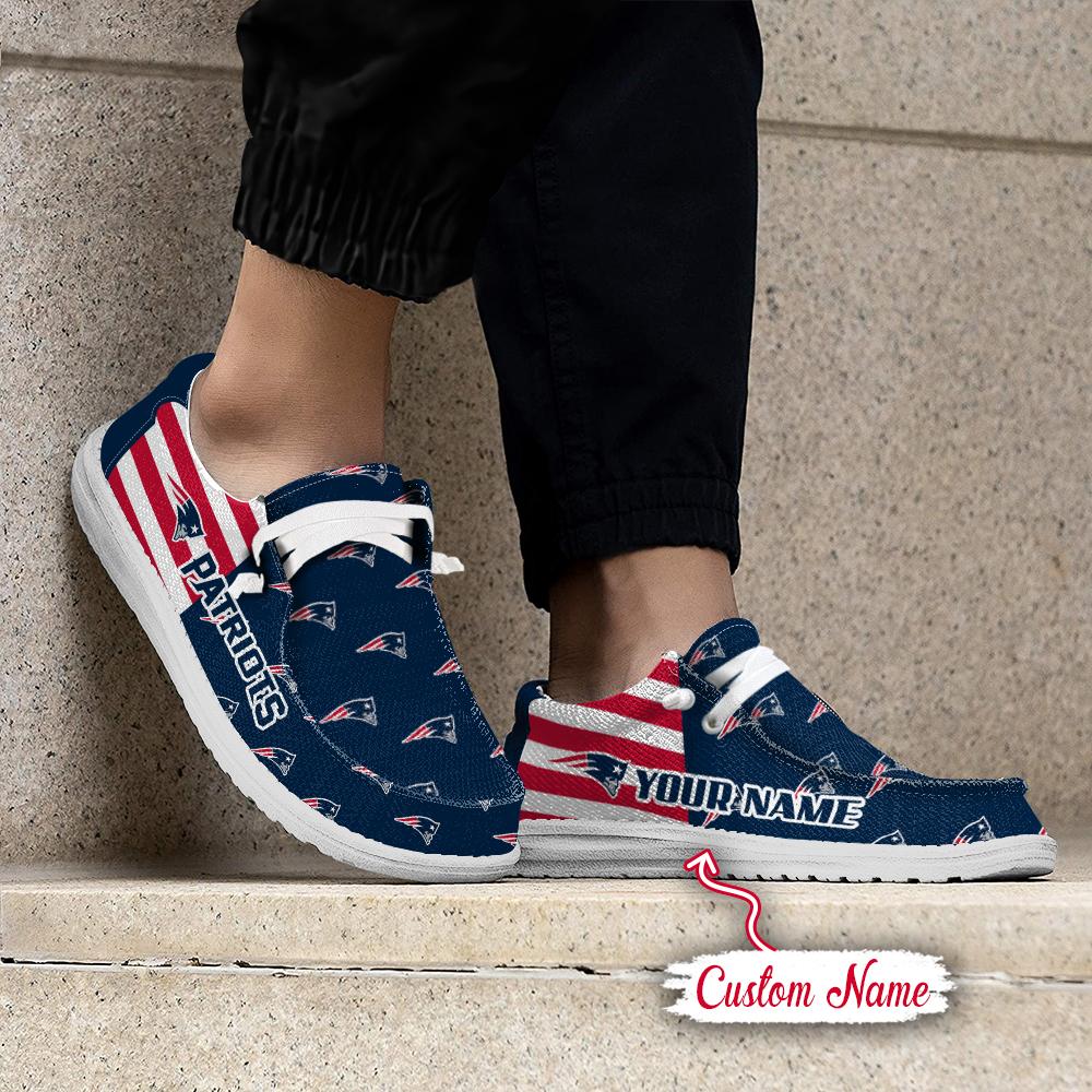 Healalio New England Patriots Lace Up Loafers 2026