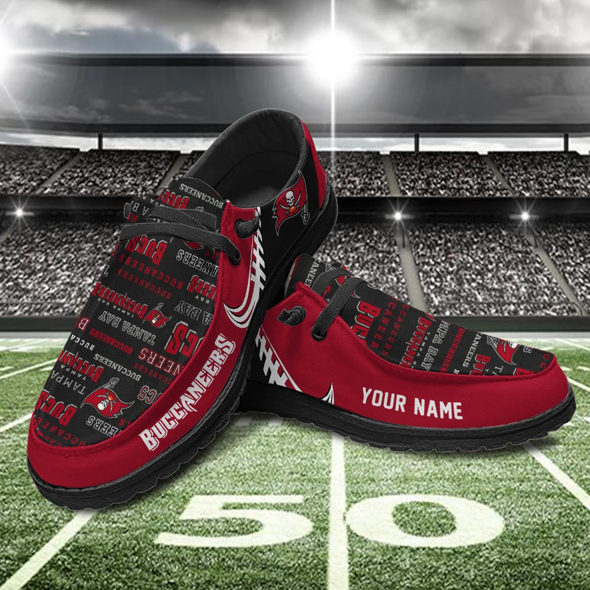 Healalio Tampa Bay Buccaneers Lace Up Loafers 2026