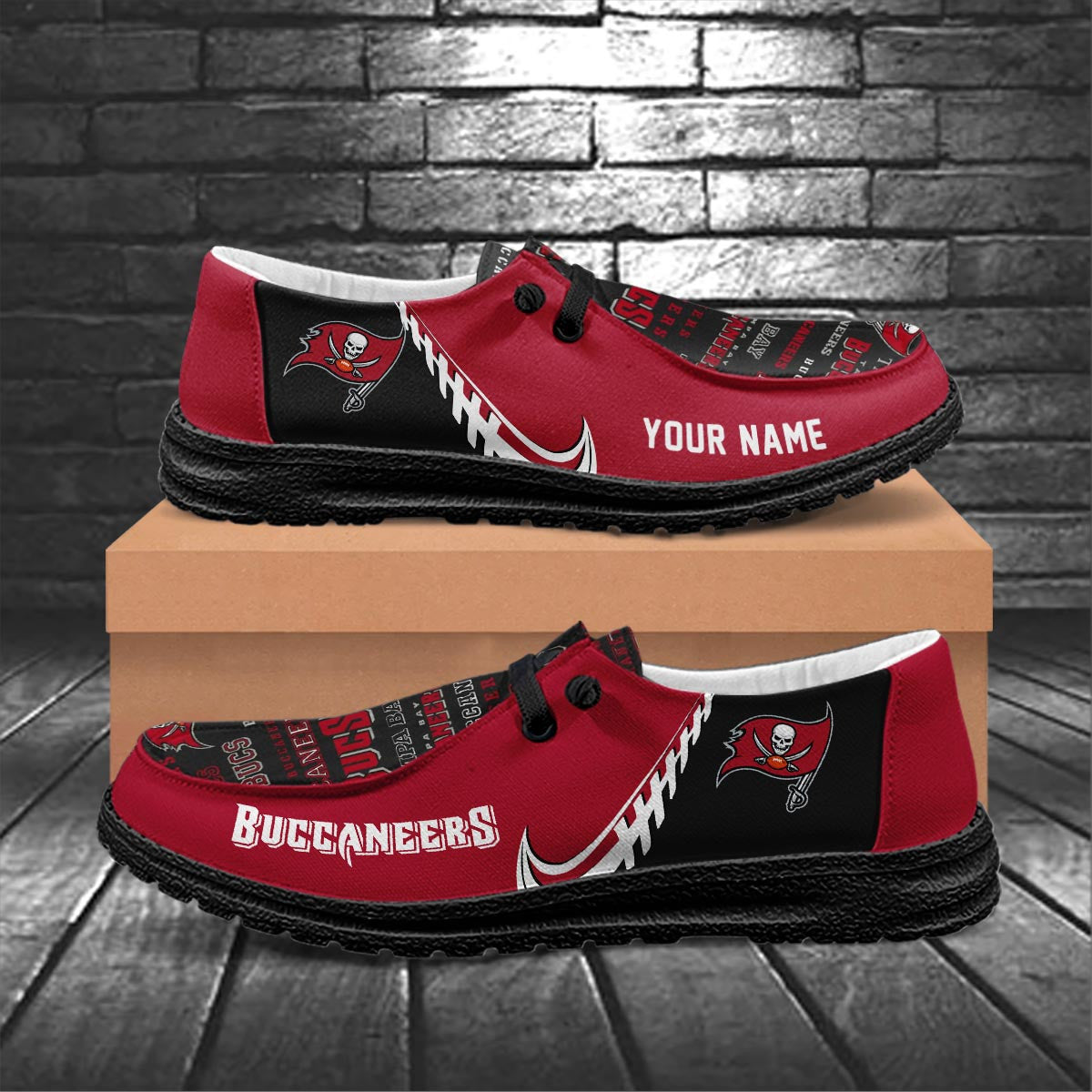Healalio Tampa Bay Buccaneers Lace Up Loafers 2026