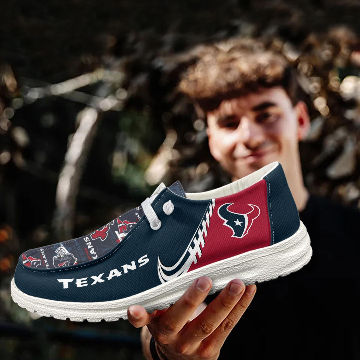 Healalio Houston Texans Lace Up Loafers 2026