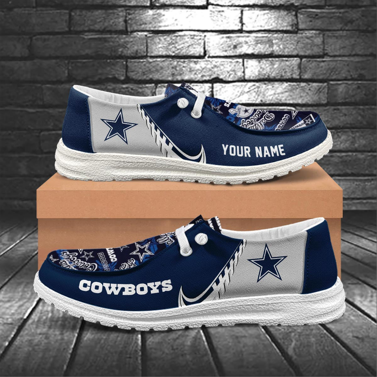 Healalio Dallas Cowboys Lace Up Loafers 2026
