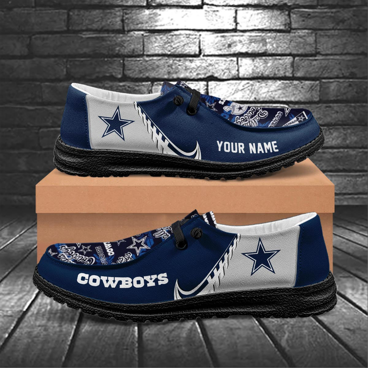 Healalio Dallas Cowboys Lace Up Loafers 2026