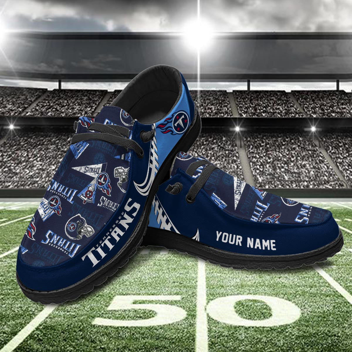 Healalio Tennessee Titans Lace Up Loafers 2026