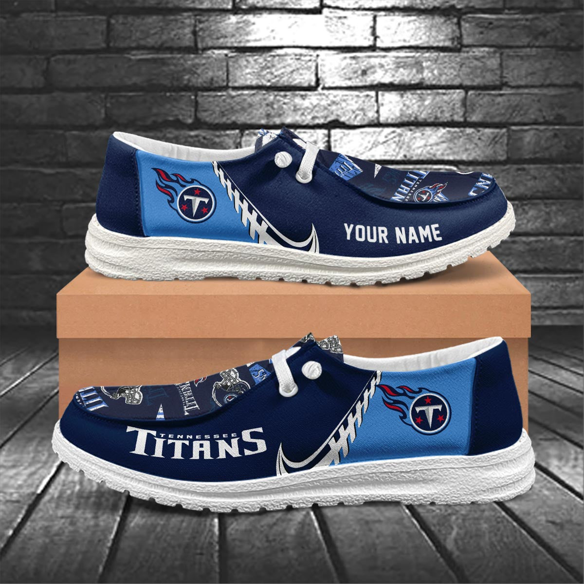 Healalio Tennessee Titans Lace Up Loafers 2026