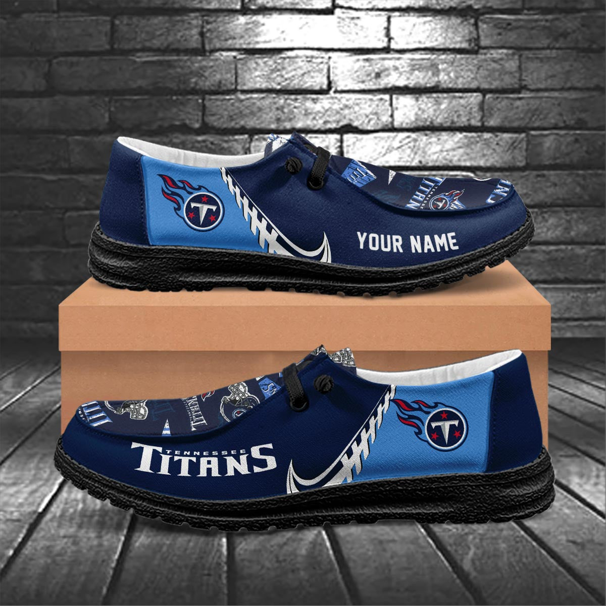 Healalio Tennessee Titans Lace Up Loafers 2026