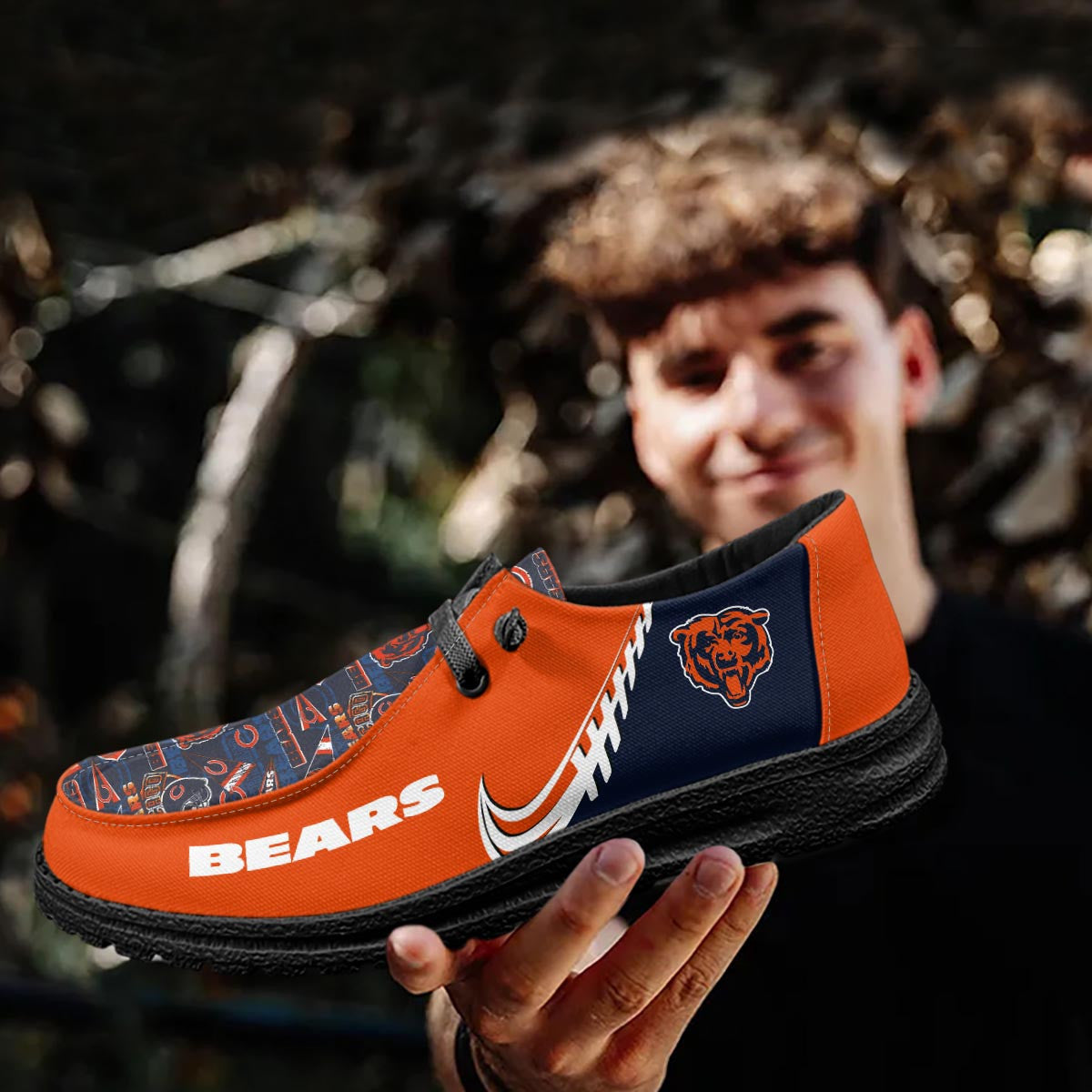 Healalio Chicago Bears Lace Up Loafers 2026