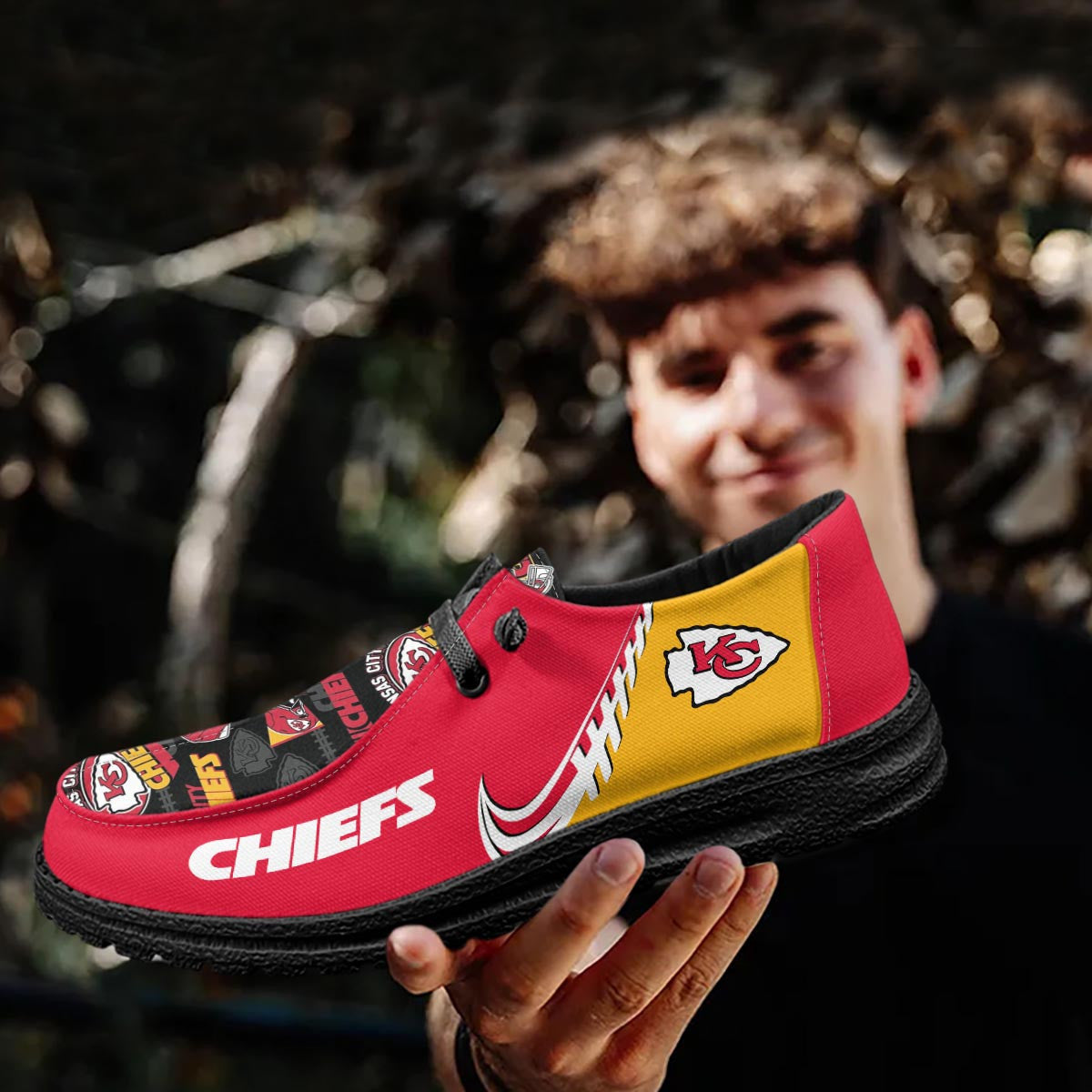 Healalio Kansas City Chiefs Lace Up Loafers 2026