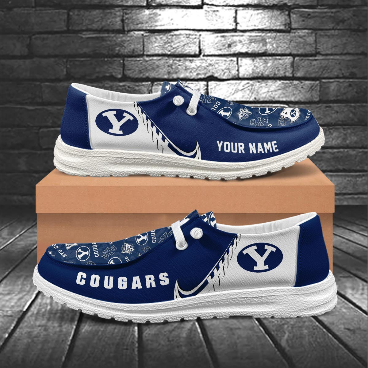 BYU Cougars Lace Up Loafers 2026