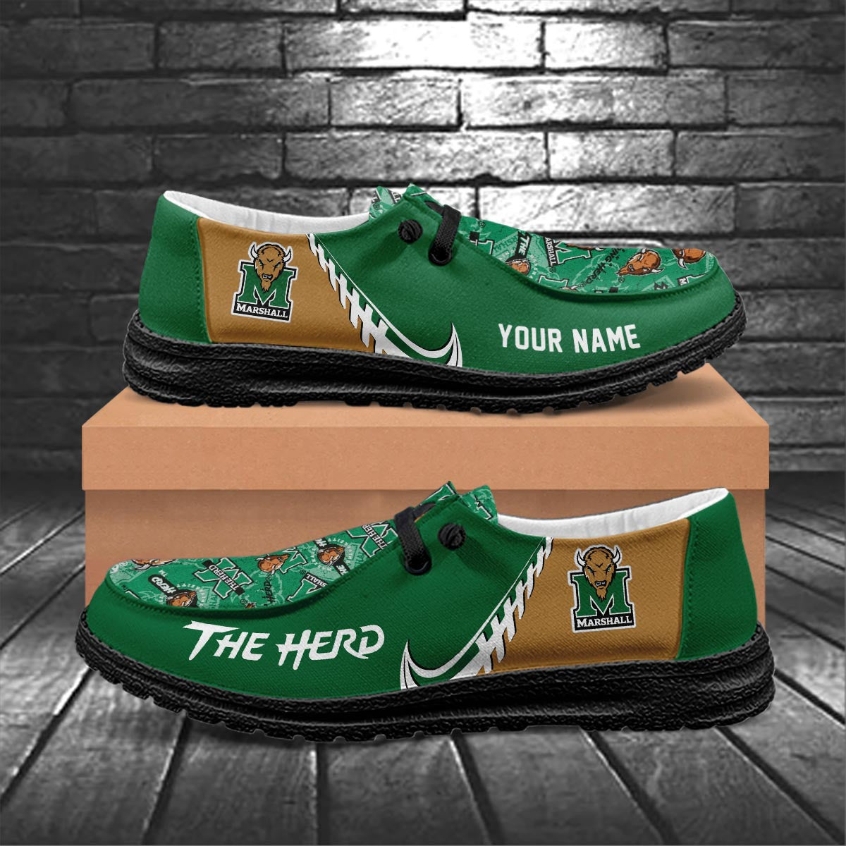 Marshall Thundering Herd Lace Up Loafers 2026