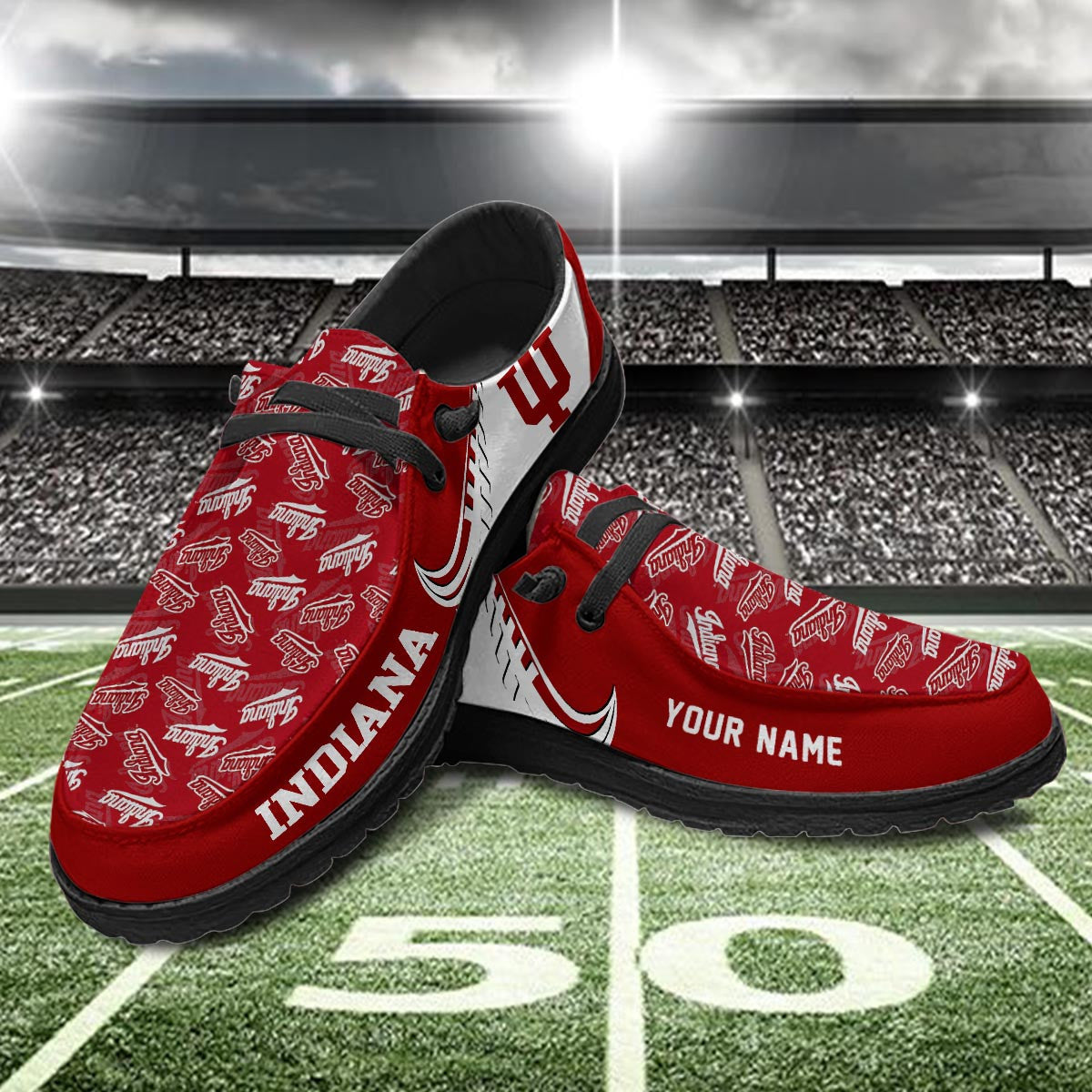 Indiana Hoosiers Lace Up Loafers 2026