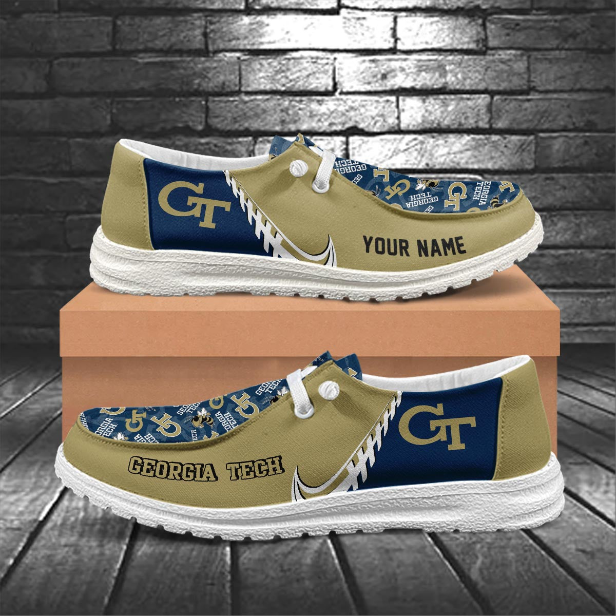Georgia Tech Yellow Jackets Lace Up Loafers 2026