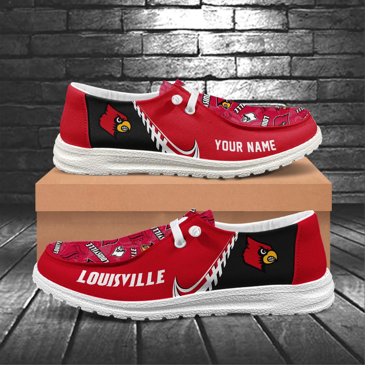 Louisville Cardinals Lace Up Loafers 2026