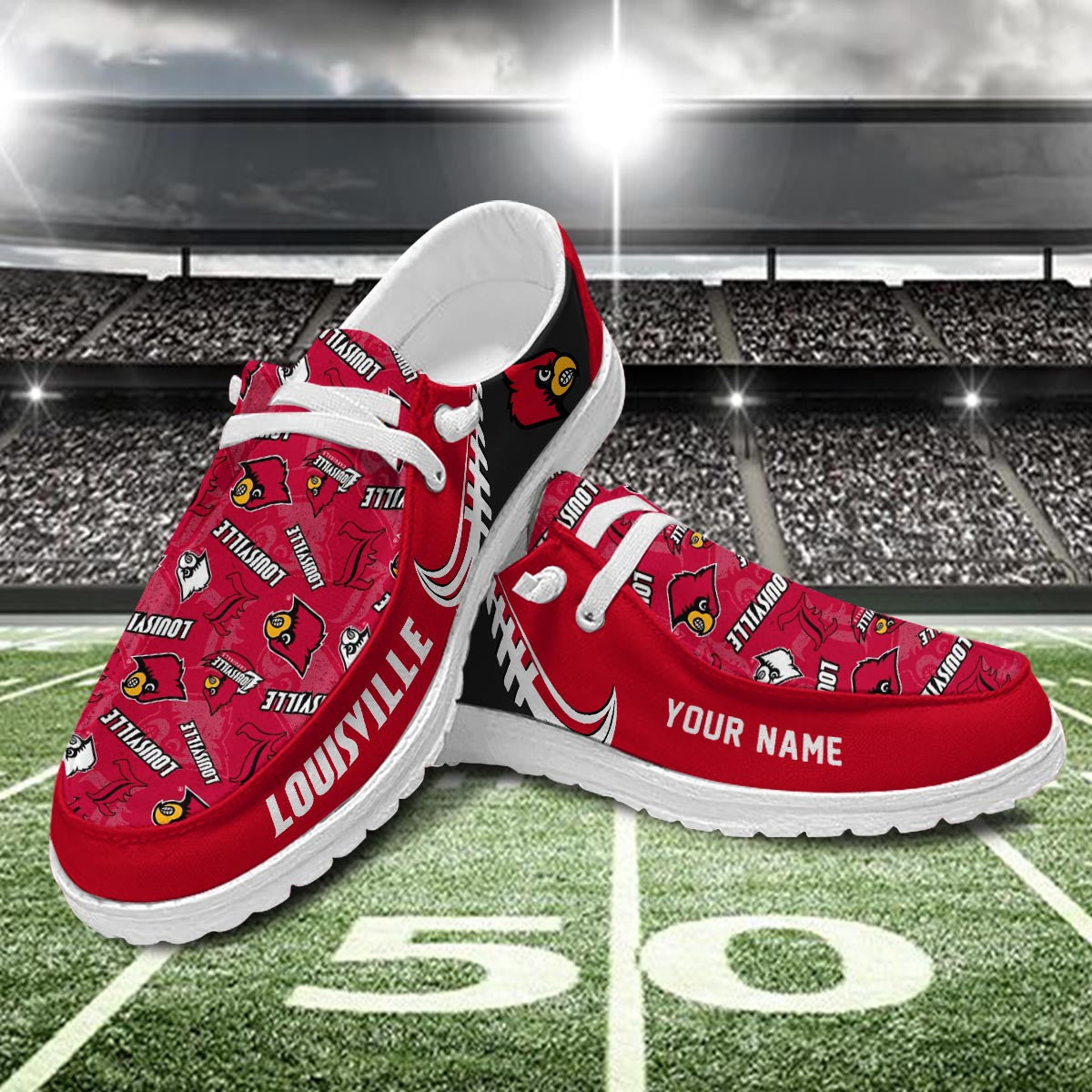 Louisville Cardinals Lace Up Loafers 2026