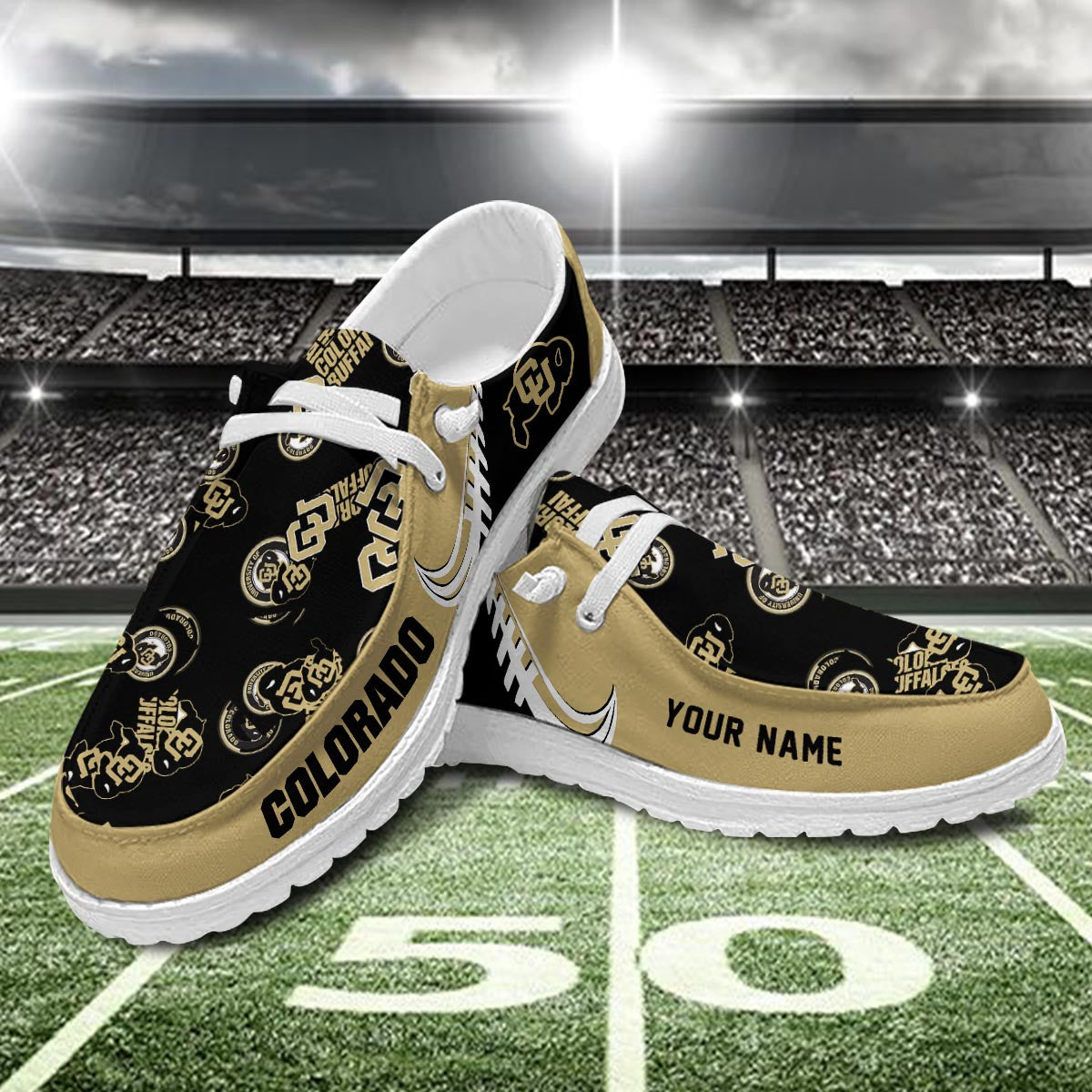 Colorado Buffaloes Lace Up Loafers 2026