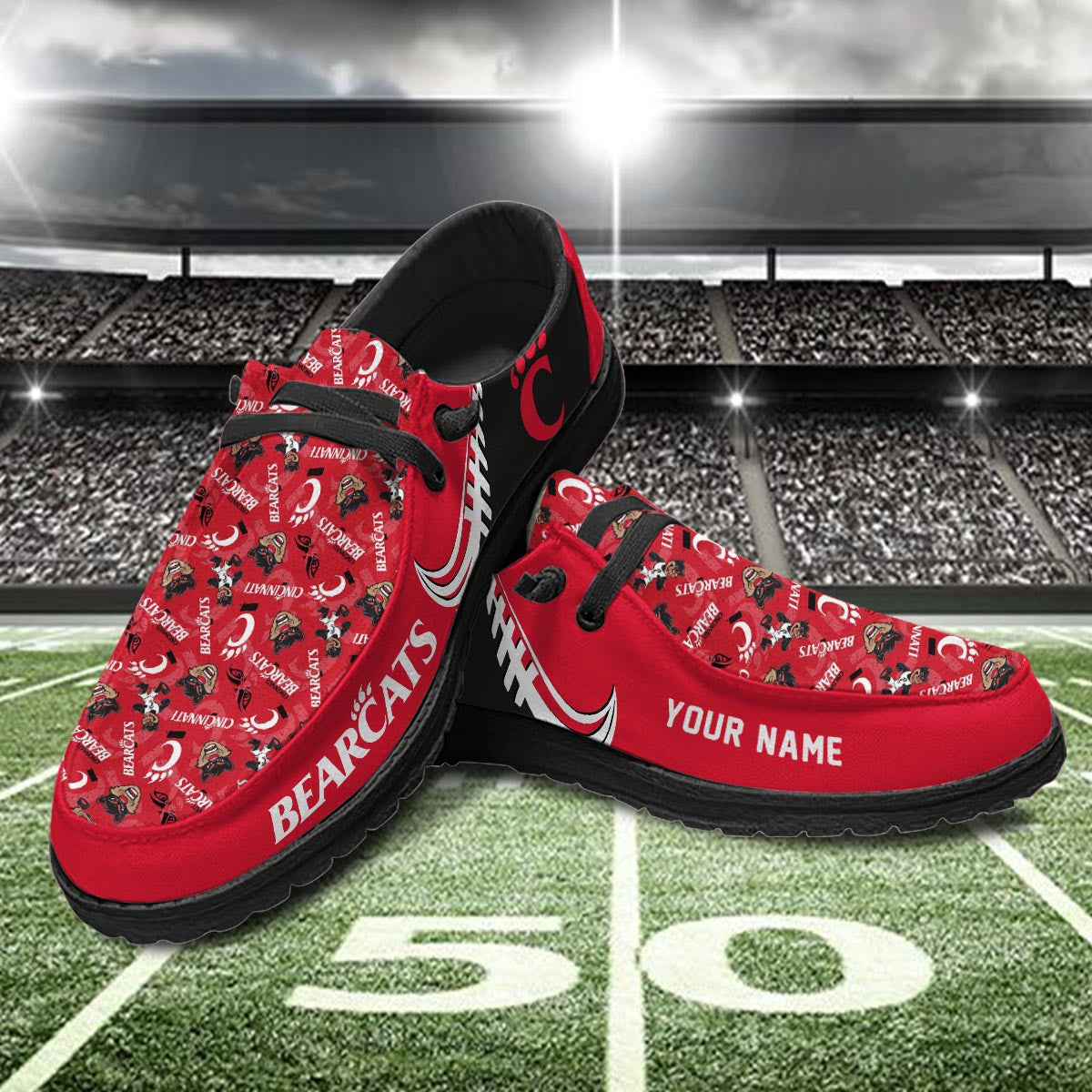 Cincinnati Bearcats Lace Up Loafers 2026