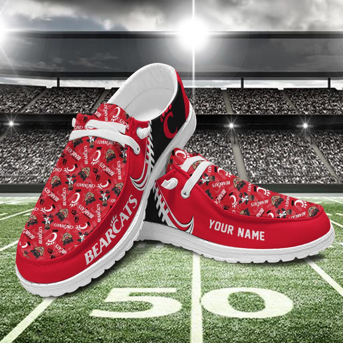 Cincinnati Bearcats Lace Up Loafers 2026